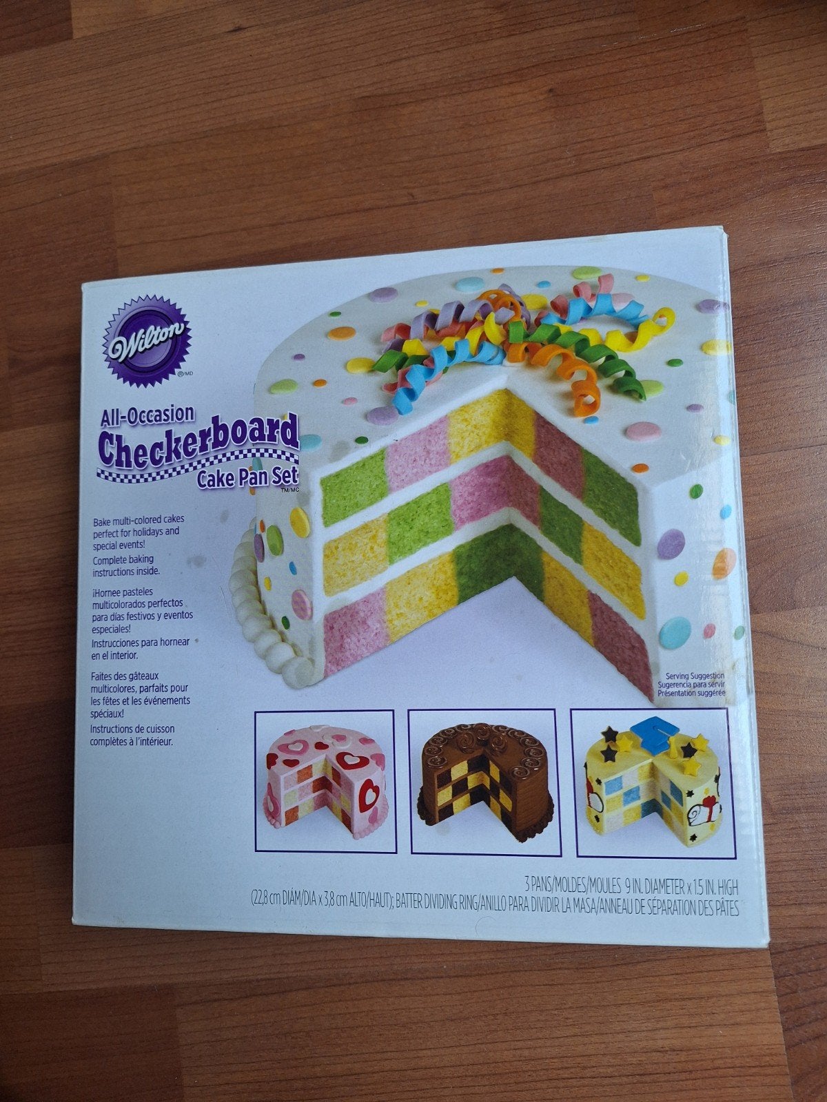 Wilton Checkerboard Cake Pan Set - Nieuw, Overige typen, Nieuw, Ophalen of Verzenden, Metaal