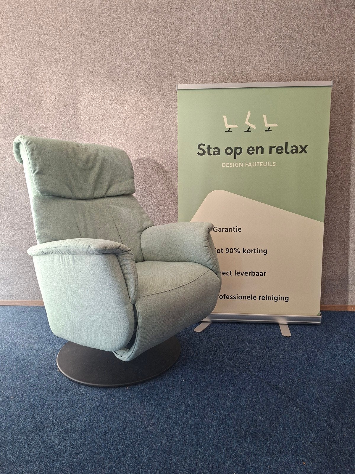 sta op relax fauteuil Prominent ZGAN extra luxe op accu🔋, Sta-op-en-relax, Minder dan 75 cm, Hoofdstraat 60 Schijndel, Ophalen of Verzenden