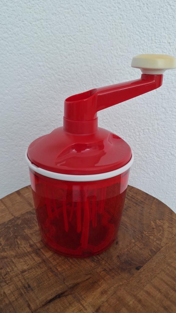 Vintage Tupperware mixer Speedy chef- Rood, Ophalen of Verzenden, Gebruikt, Rood, Bak of Kom