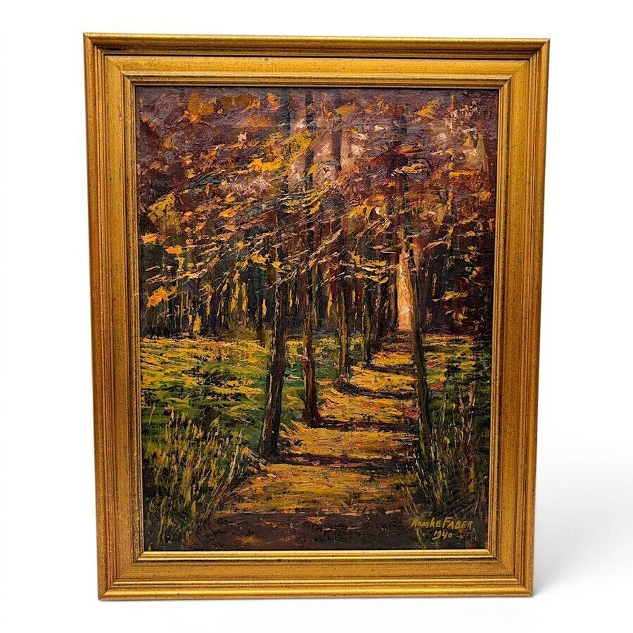 Romke Faber (1884-1953) - 'Laantje', 1940, Antiek en Kunst, Ophalen of Verzenden