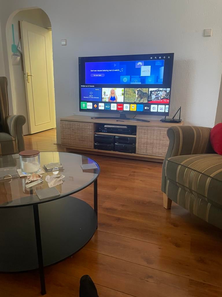 IKEA Fryksas tv meubel., Ophalen, 150 tot 200 cm, Nieuw, Minder dan 100 cm