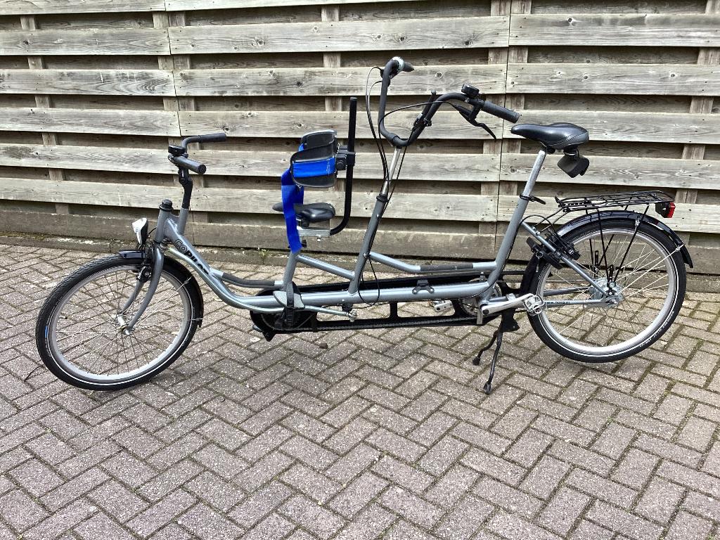 co-pilot ouderkind tandem met versnellingen, Fietsen en Brommers, Fietsen | Tandems, 55 cm of meer, Ophalen of Verzenden, Gebruikt