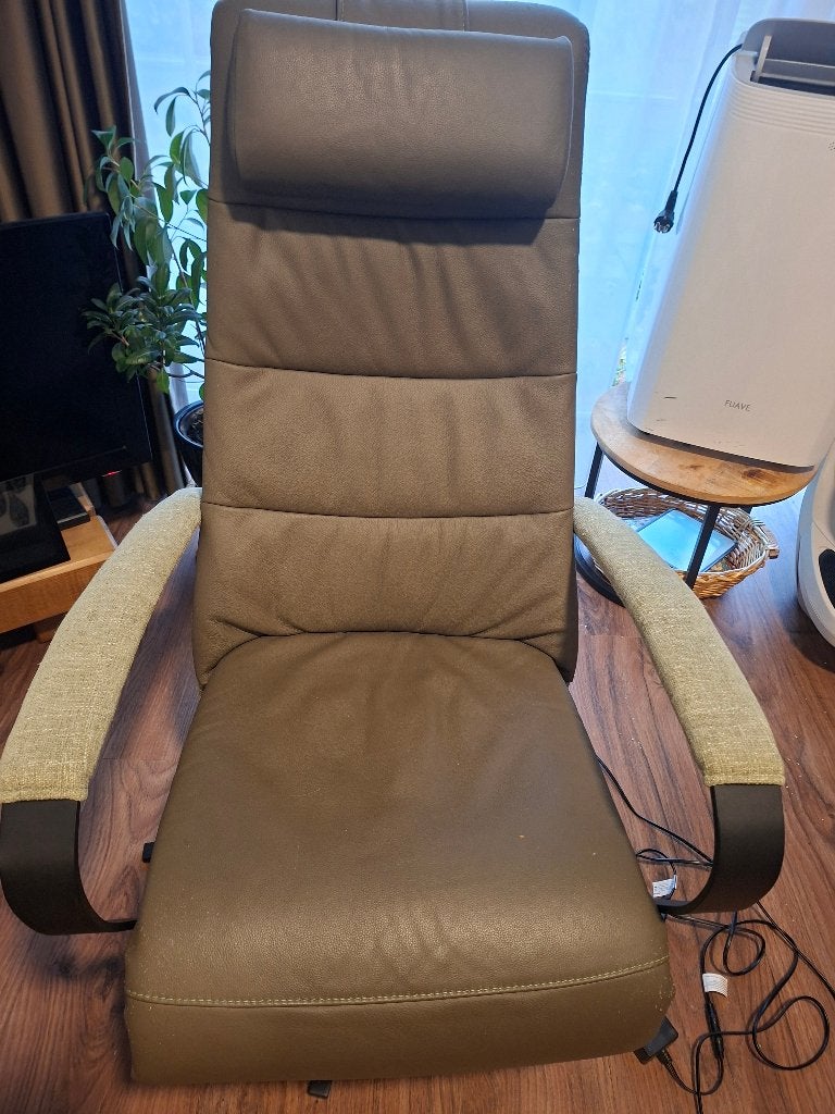 Prominent C-100 elektrische sta-op-fauteuil – 1 jaar oud, Ophalen, Leer, 75 tot 100 cm, Zo goed als nieuw