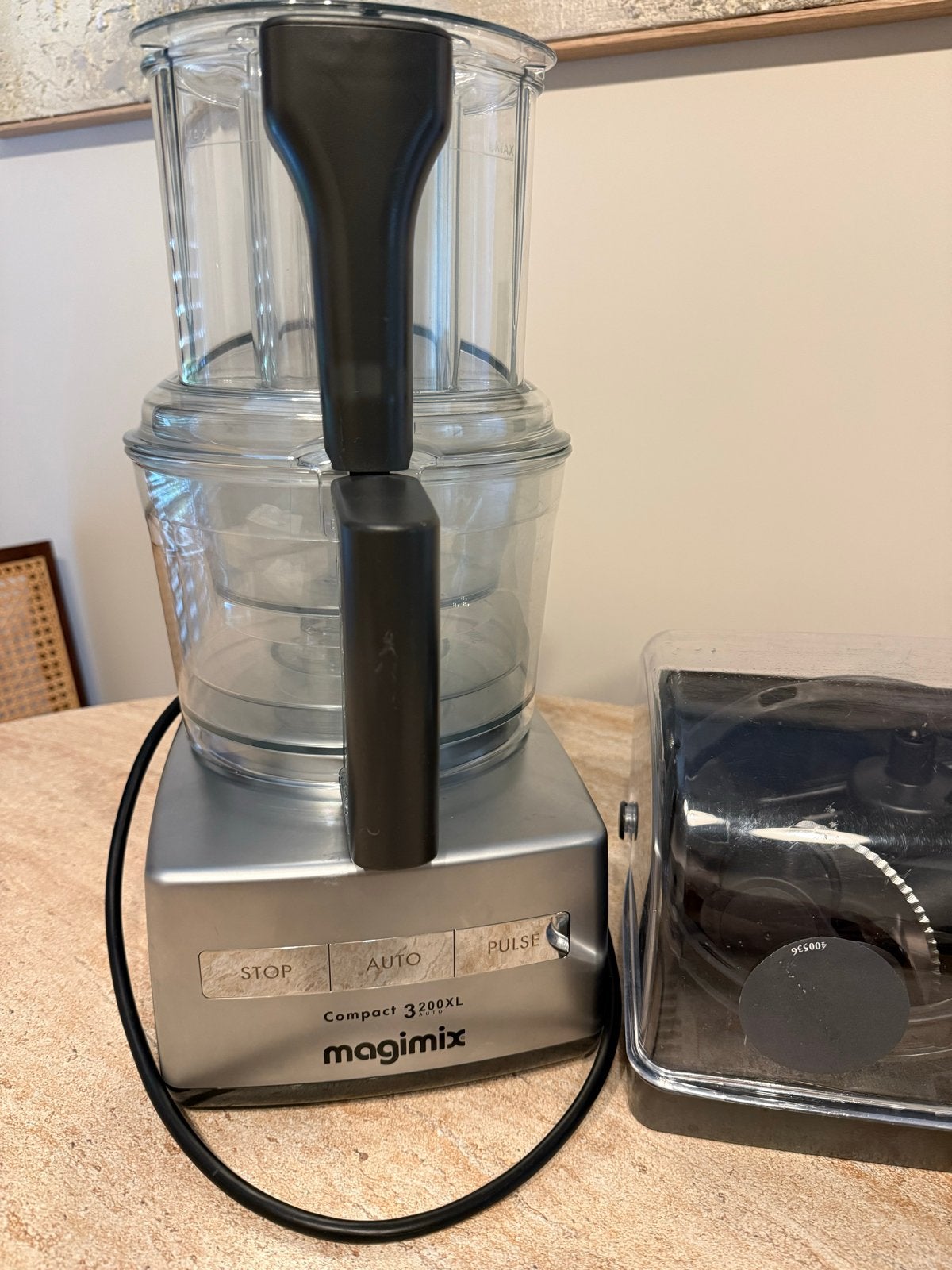Magimix Compact 3200XL Foodprocessor met accessoires, Ophalen, Gebruikt, 3 snelheden of meer, 2 tot 3 liter