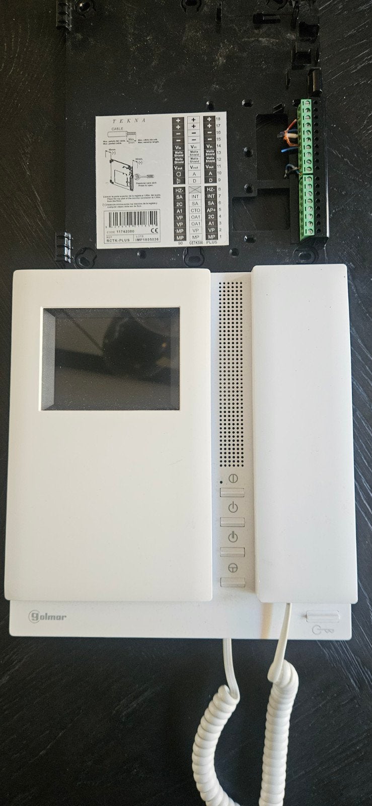 Golmar Tekna 90 Color Video Intercom, Telecommunicatie, Ophalen of Verzenden, Zo goed als nieuw