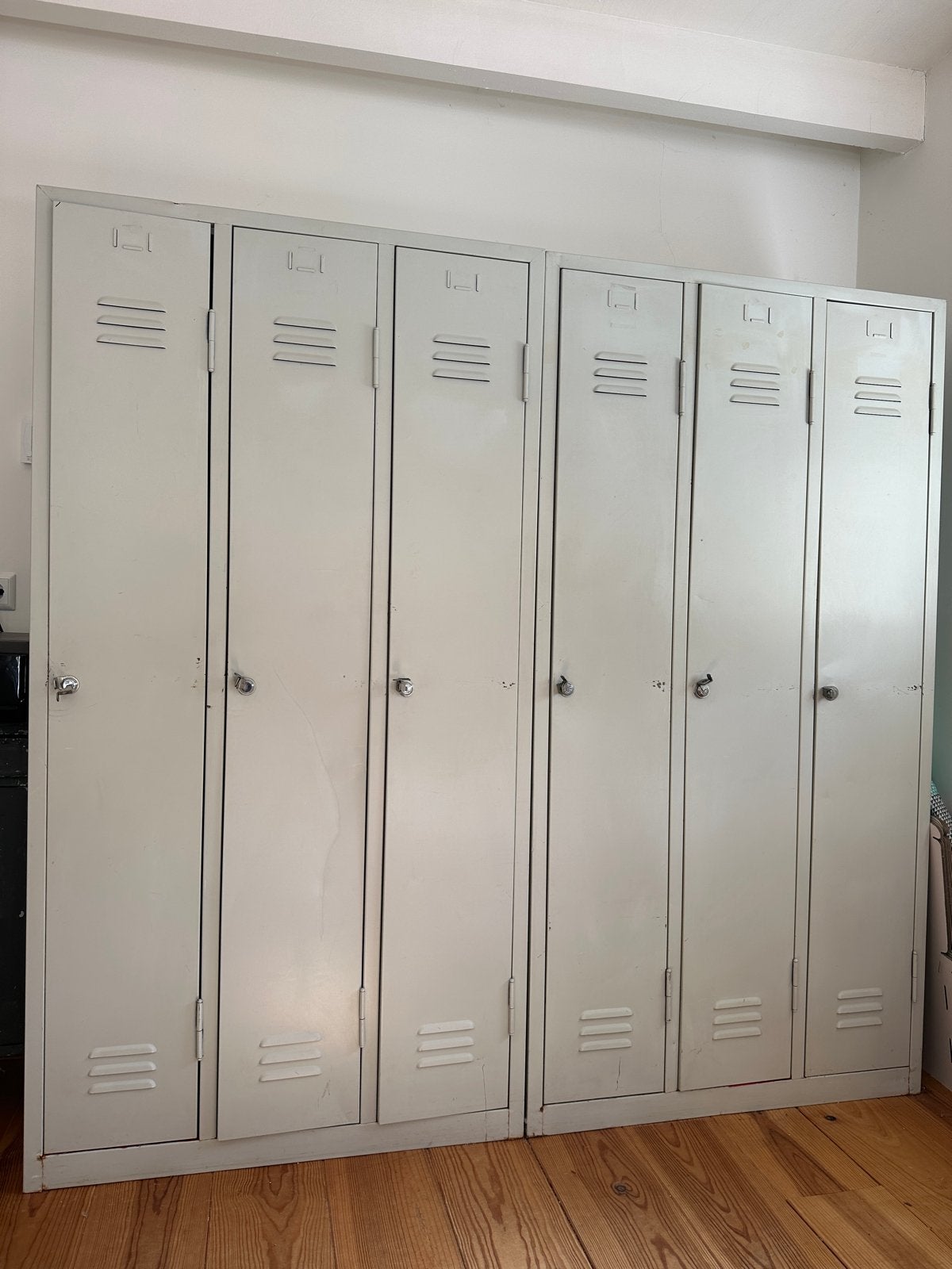 Set van 2 Vintage Lockers - 170x90x50cm per kast, Huis en Inrichting, Ophalen, Gebruikt