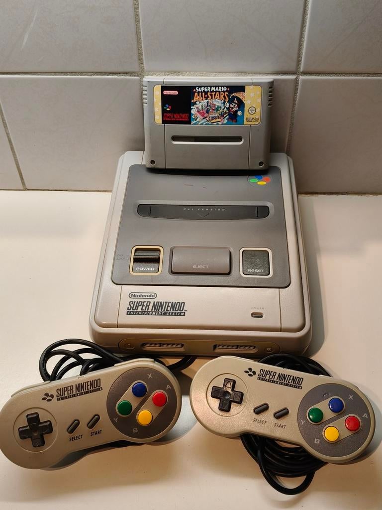 Super Nintendo Entertainment System (SNES) met game, Spelcomputers en Games, Spelcomputers | Nintendo Super NES, Ophalen of Verzenden