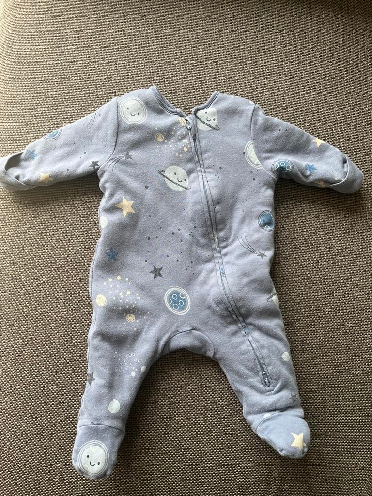 Primark Baby Romper Maan Sterren Ruimte Pakje Maat 62, Ophalen, Gebruikt, Jongetje of Meisje, Pakje