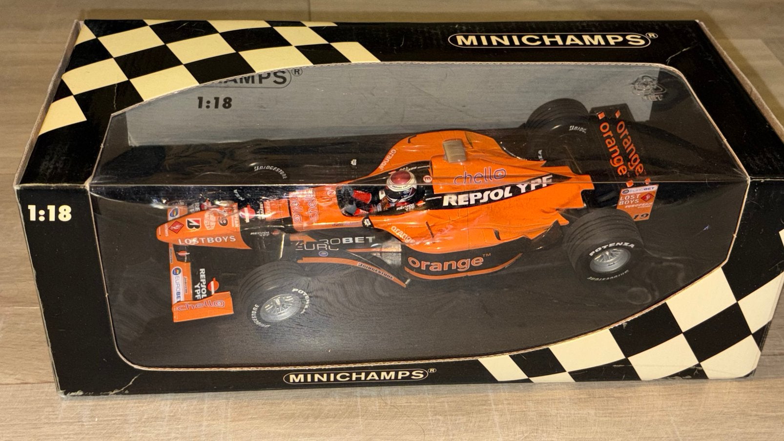 Arrows F1 showcar 2000 Jos Verstappen 1:18, Ophalen of Verzenden, Gebruikt, Formule 1