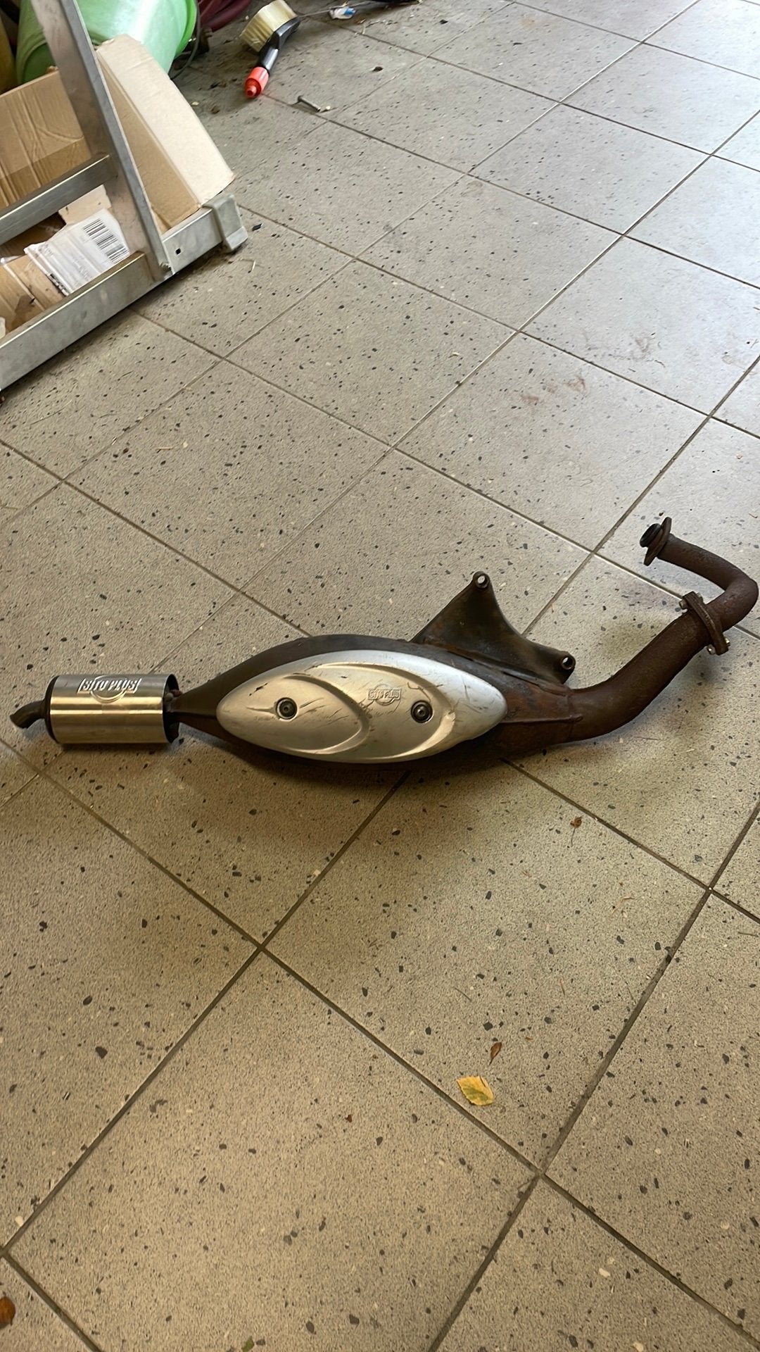 Sito plus uitlaat piaggio goede staat onbegrensd, Fietsen en Brommers, Ophalen of Verzenden, Zo goed als nieuw, Uitlaat, Piaggio