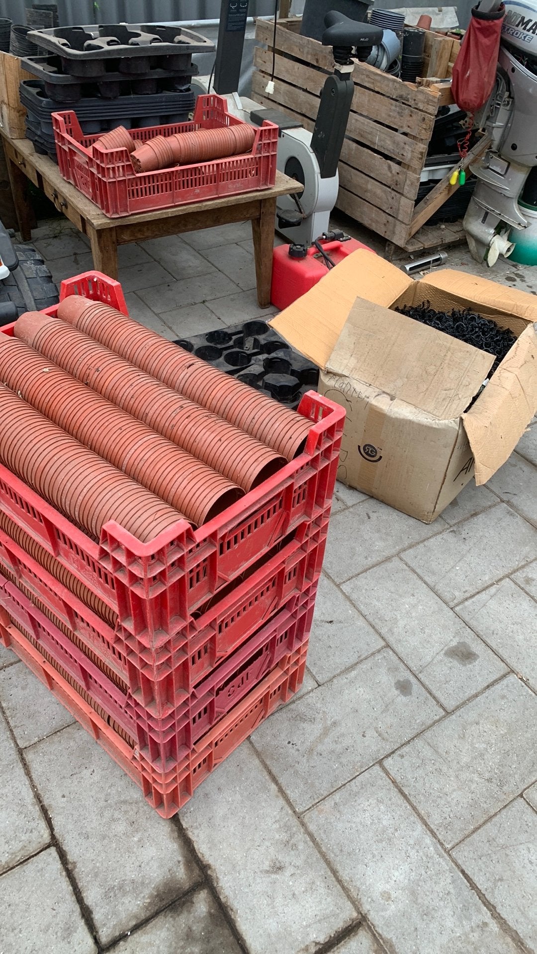 P5/grote potten, planten clips, trays, Rond, Ophalen of Verzenden, Aardewerk, Minder dan 40 cm