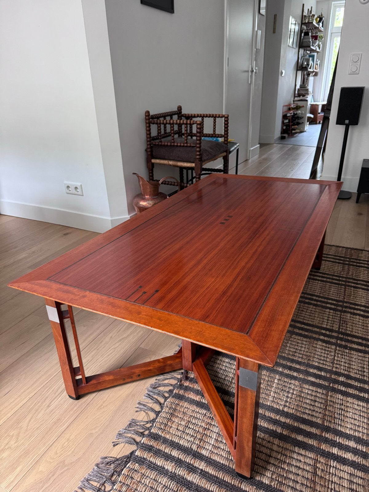 Schuitema Art Deco Decoforma Houten Salontafel, Ophalen, Gebruikt, 100 tot 150 cm, 50 tot 100 cm