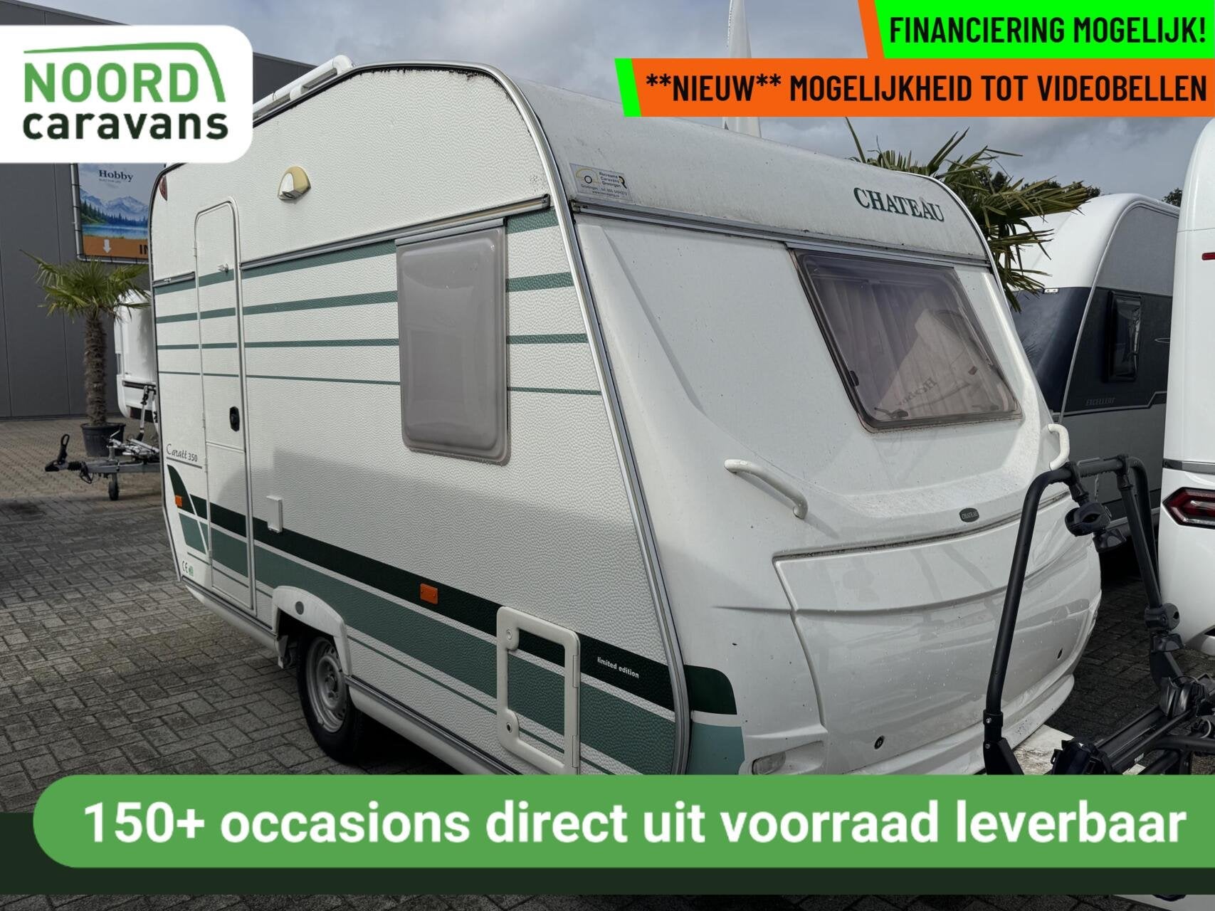 Chateau 350 CARRAT, FRANSBED, TREINZIT,LICHTGEWICHT (1000KG), Caravans en Kamperen, Mover, Chateau, Tot en met 2, Bedrijf