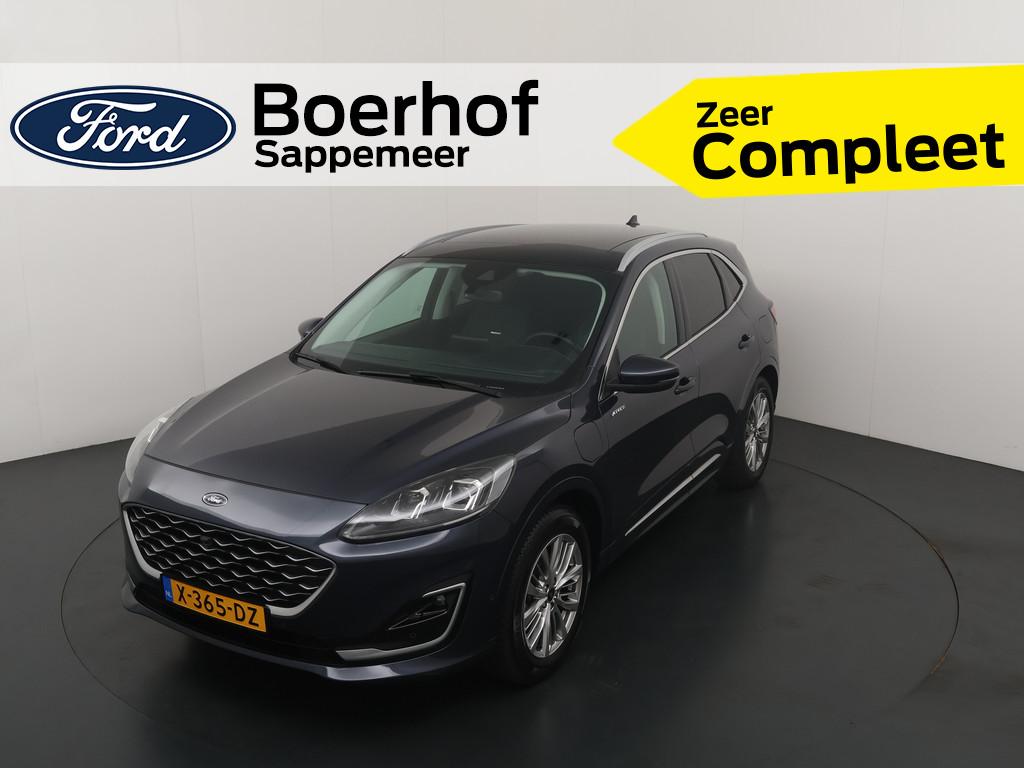 Ford Kuga 2.5 PHEV Vignale | Trekhaak | Pano | BLISS | B&O |, Gebruikt, 4 cilinders, Blauw, Leder