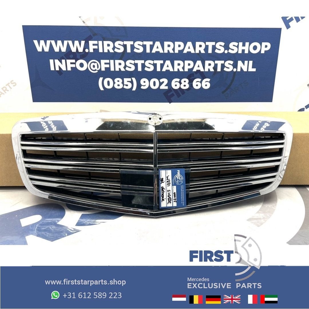 W221 GRIL Mercedes S Klasse S63 S65 AMG 2013 bumper grille d, Gebruikt, -, Ophalen of Verzenden, -