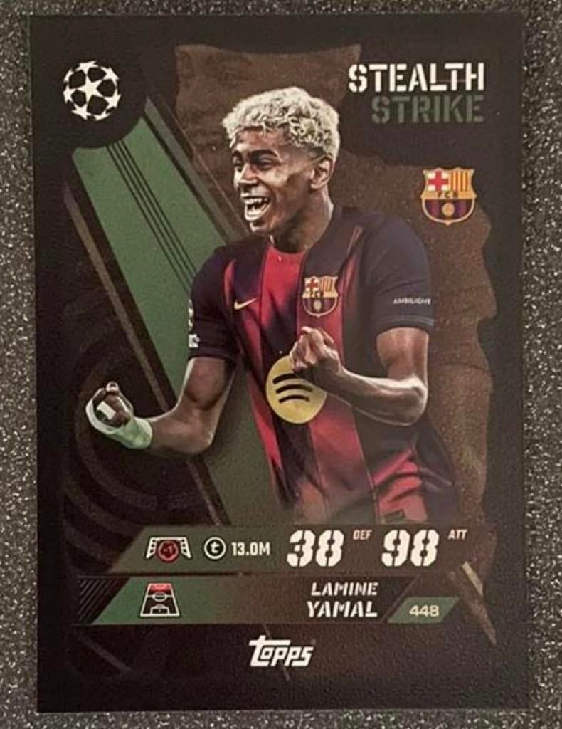 Topps MA 25/26  STEALTH STRIKE   LAMINE YAMAL   FC BARCELONA, Verzenden, Zo goed als nieuw, Plaatje