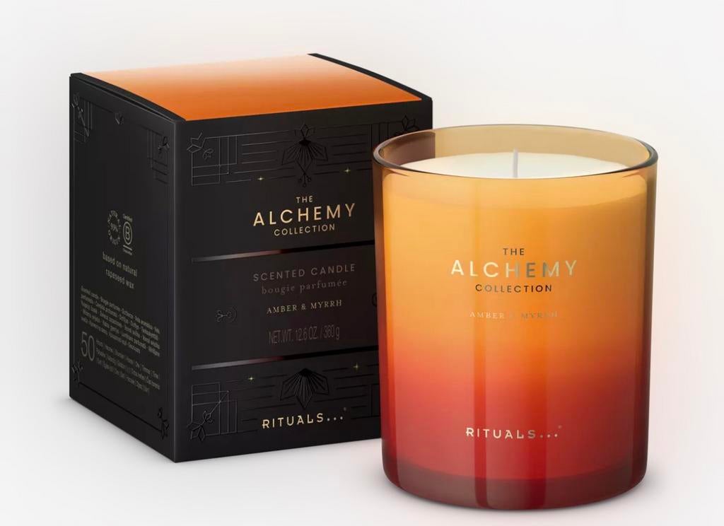 Rituals Alchemy Candle nieuw 360gr en 140gr, Huis en Inrichting, Overige materialen, Bruin, Nieuw, Ophalen of Verzenden