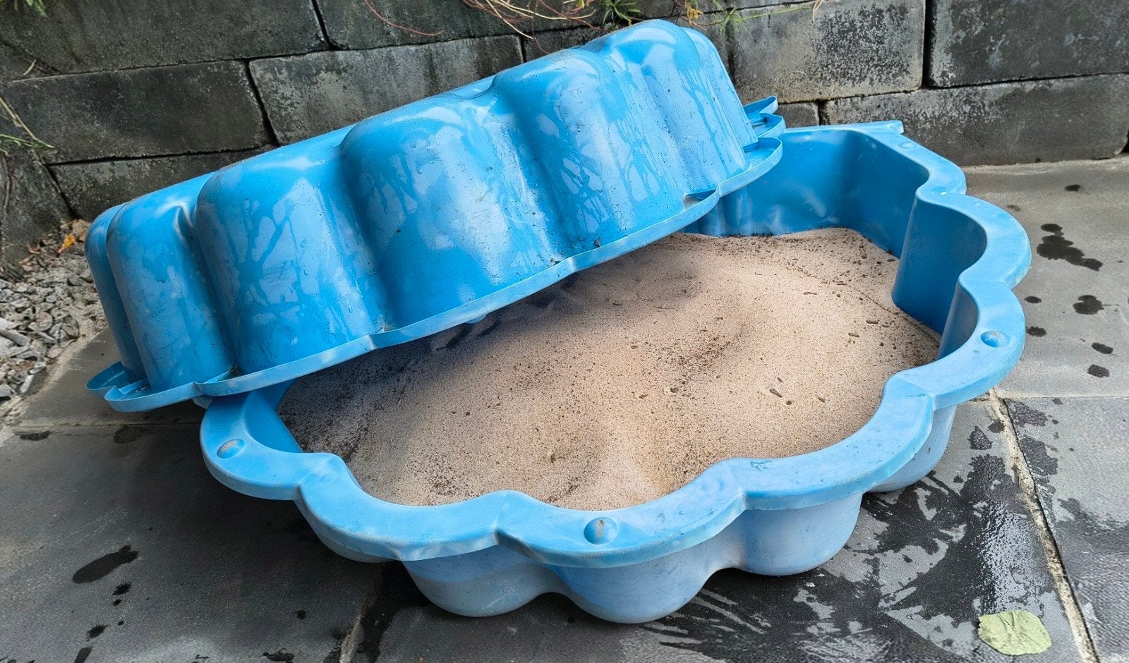 Zandbak schelp inclusief schoon zand, Kinderen en Baby's, Ophalen, Gebruikt
