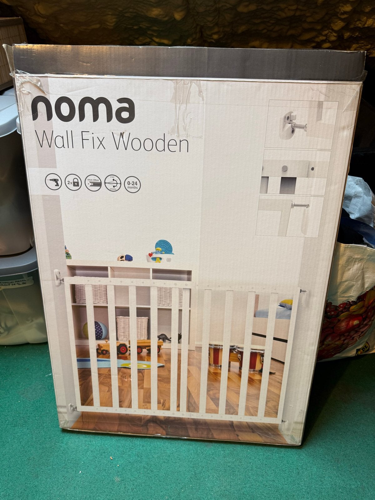 Noma Wall Fix Wooden Traphekje Wit, Ophalen of Verzenden, Nieuw, Hout, Schroefhekje