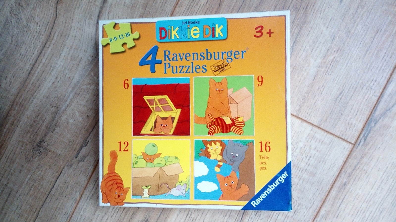 Doosje met 4 puzzels Dikkie Dik NIEUW, Kinderen en Baby's, Speelgoed | Kinderpuzzels, Ophalen of Verzenden, 10 tot 50 stukjes