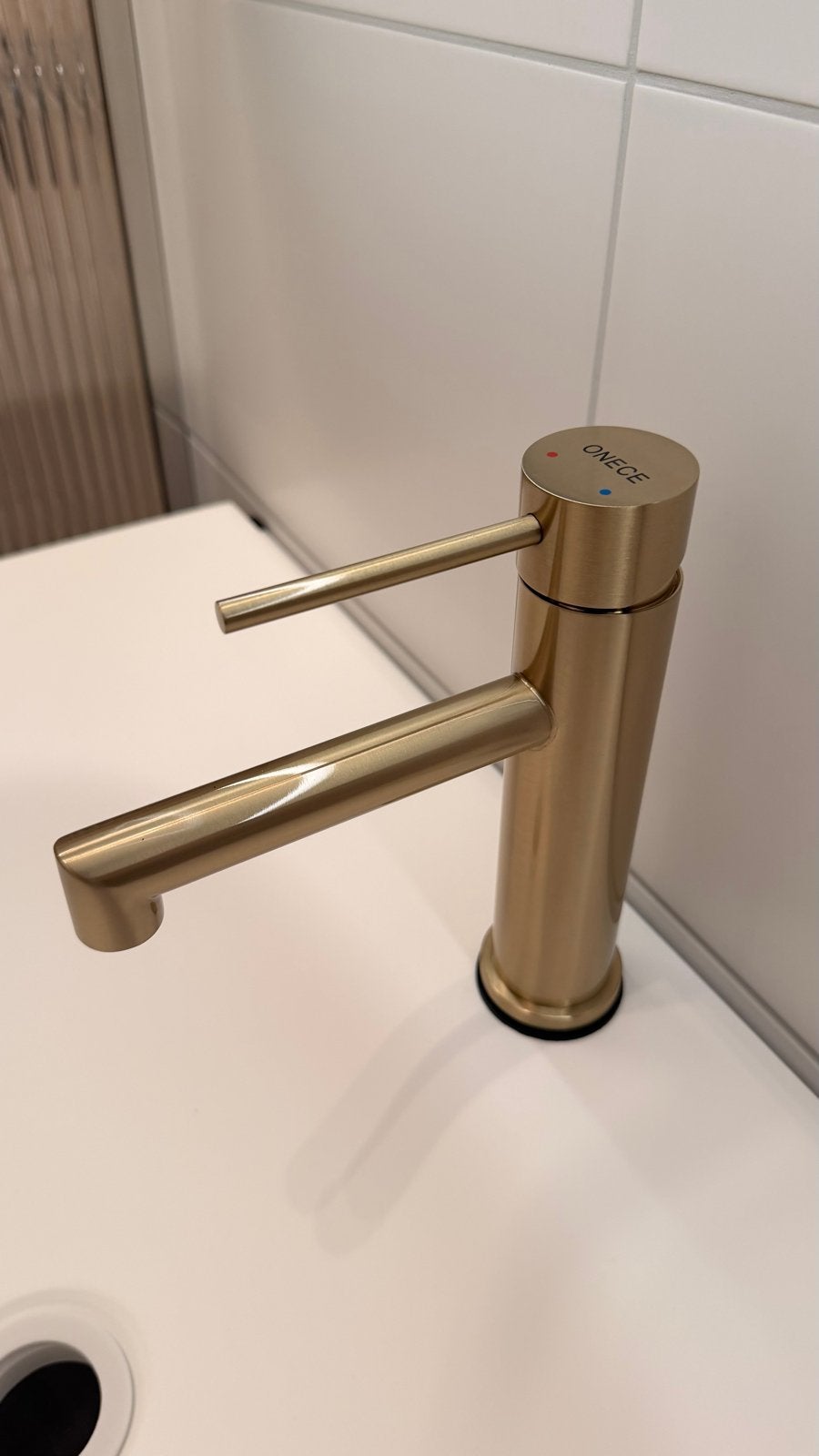 Luxe ONECE Wastafelkraan Goud - Nieuw in doos, Ophalen of Verzenden, Nieuw, Koper
