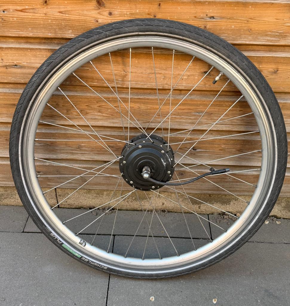 Werkend Qwic N7.1 voorwiel motor, Elektrische fiets, Band, Ophalen of Verzenden, Zo goed als nieuw
