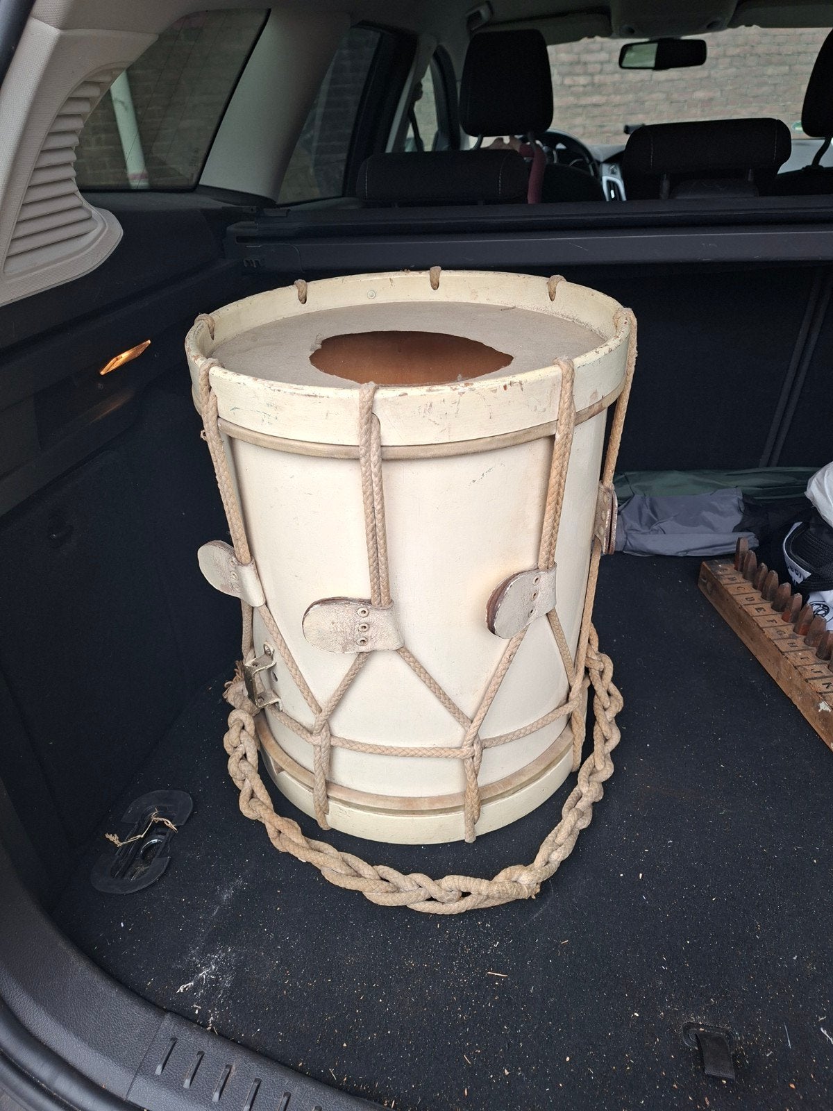 Vintage Trommel met Touwbespanning - Decoratie/Project, Muziek en Instrumenten, Drumstellen en Slagwerk, Ophalen, Gebruikt, Overige merken