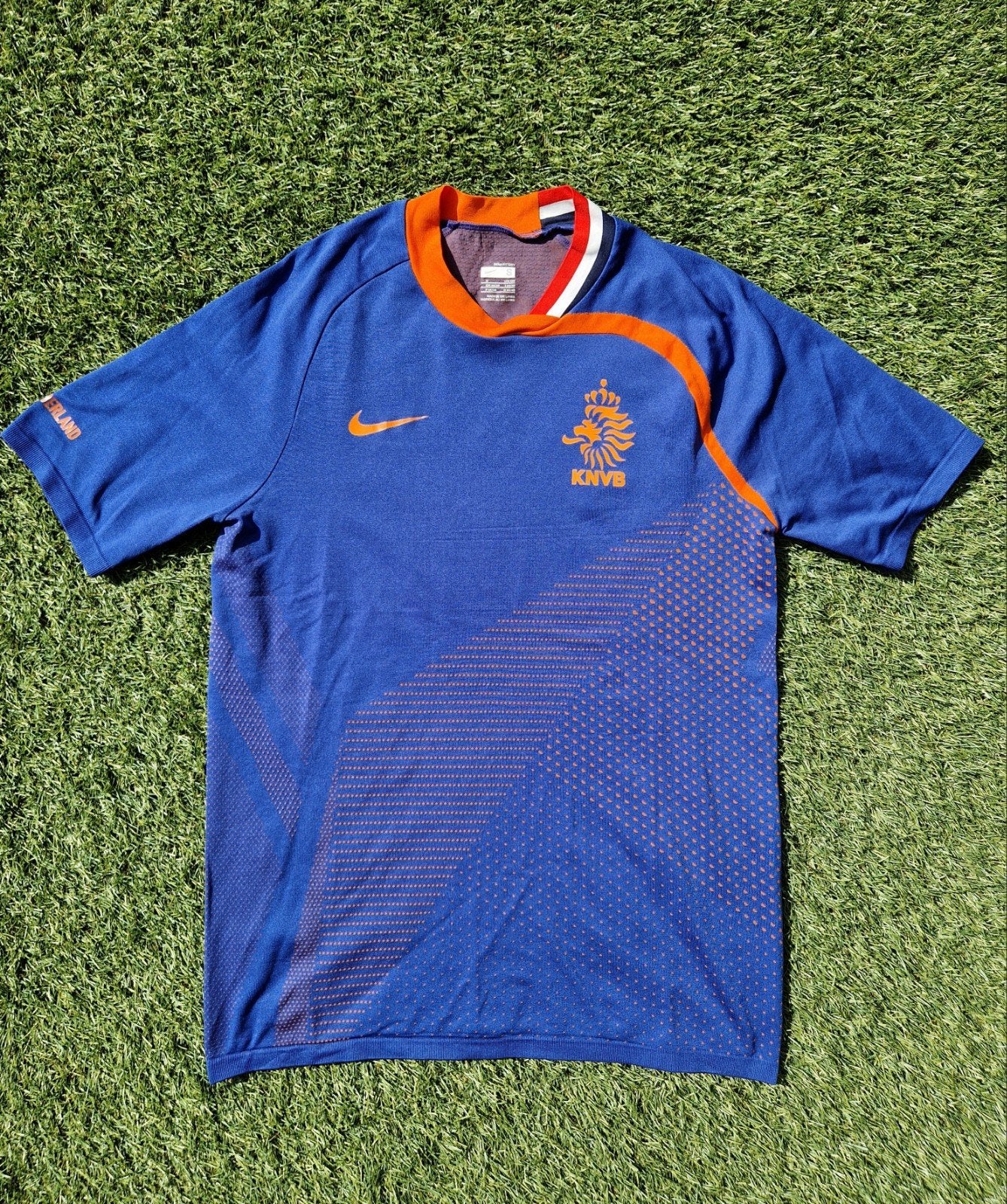 Nederlands elftal pre match trainingsshirt 2008  KNVB shirt, Blauw, Nike, Ophalen of Verzenden, Voetbal