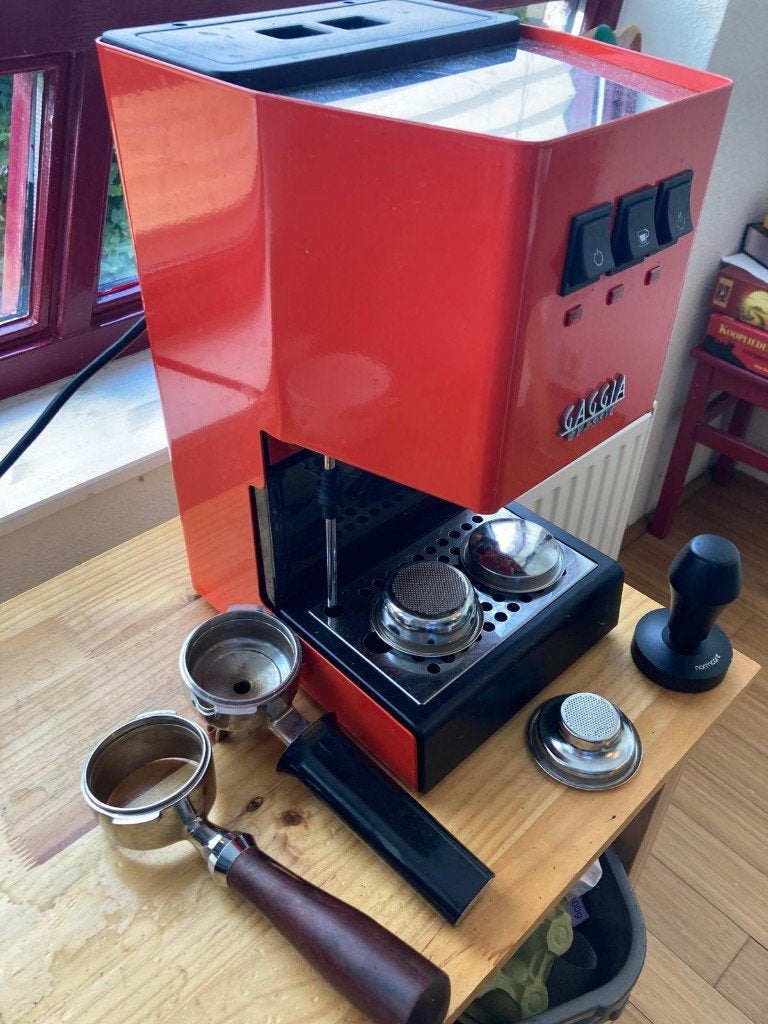 Gaggia Classic Pro – PID, Flow Control, 9 bar, IMS, Normcore, Espresso apparaat, Gemalen koffie, Ophalen of Verzenden, Zo goed als nieuw