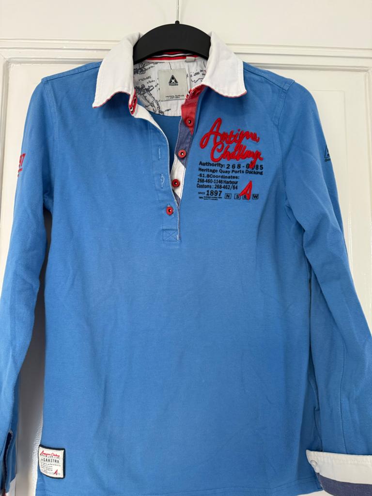 Gaastra Polo Shirt Lange Mouwen Dames- Maat M, Ophalen of Verzenden, Gedragen, Blauw