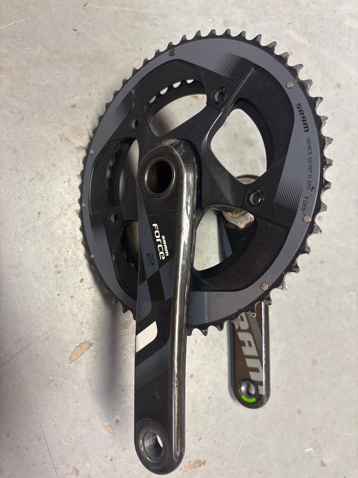 SRAM Force 22 Crankstel 172.5mm 53/39T 11 SPD, Crankstel of Pedalen, Gebruikt, Ophalen of Verzenden, Aluminium