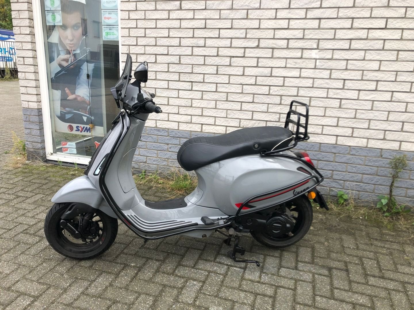 DIKKE VESPA SPRINT S 45KM BROM NARDO GREY BJ2020 7000KM 4-T, VESPA, Onbekend, Onbekend, Vespa