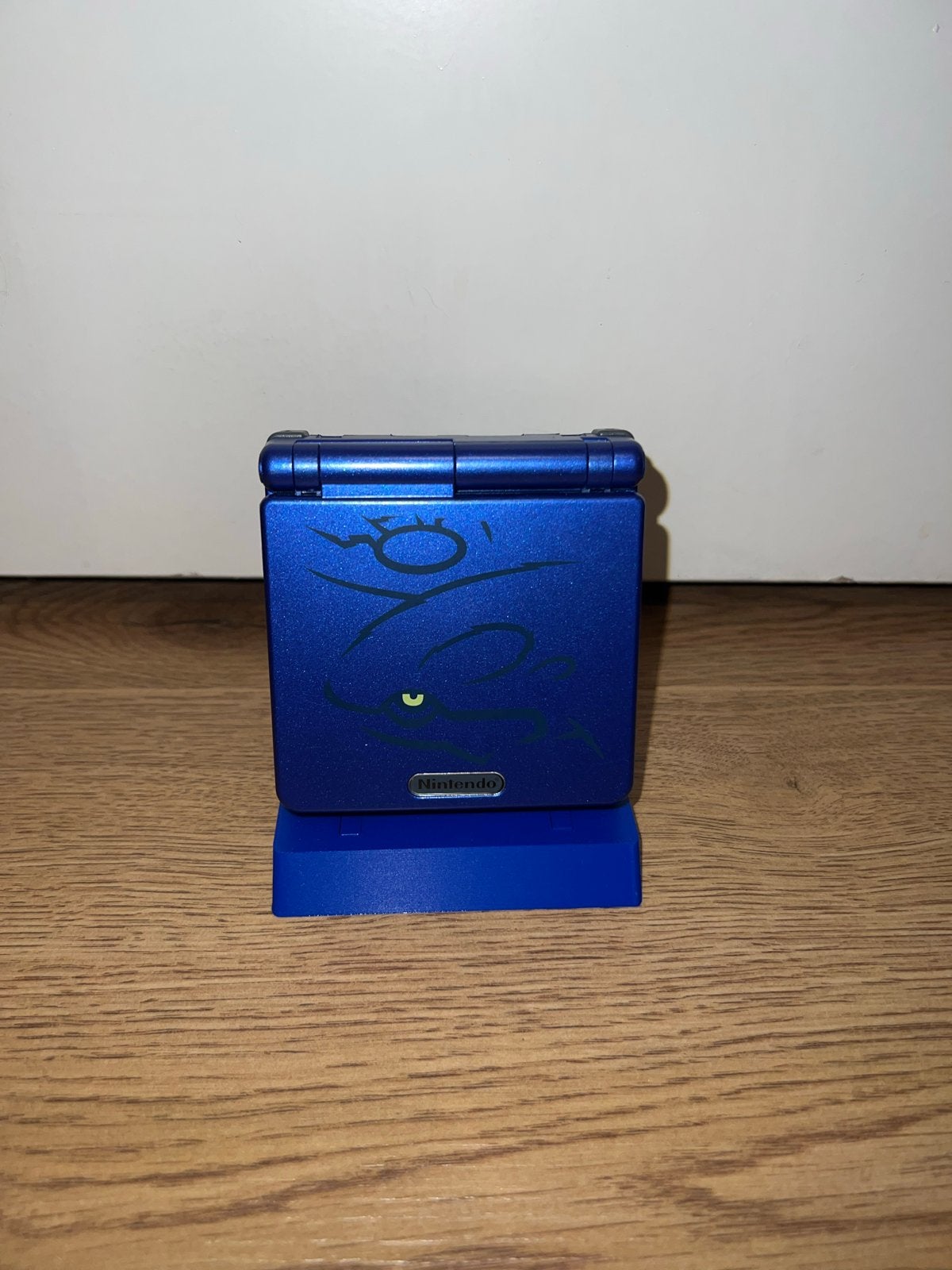 Gameboy Advance SP Kyogre Editie (Reshell) - Krasvrij, Gebruikt, Overige genres, 1 speler, Ophalen of Verzenden