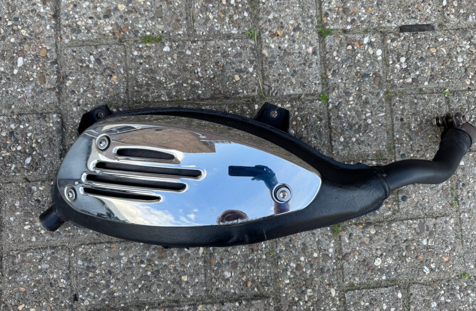 Vespa GTS 125/250/300 uitlaat, Verzenden, Zo goed als nieuw, Uitlaat, Vespa