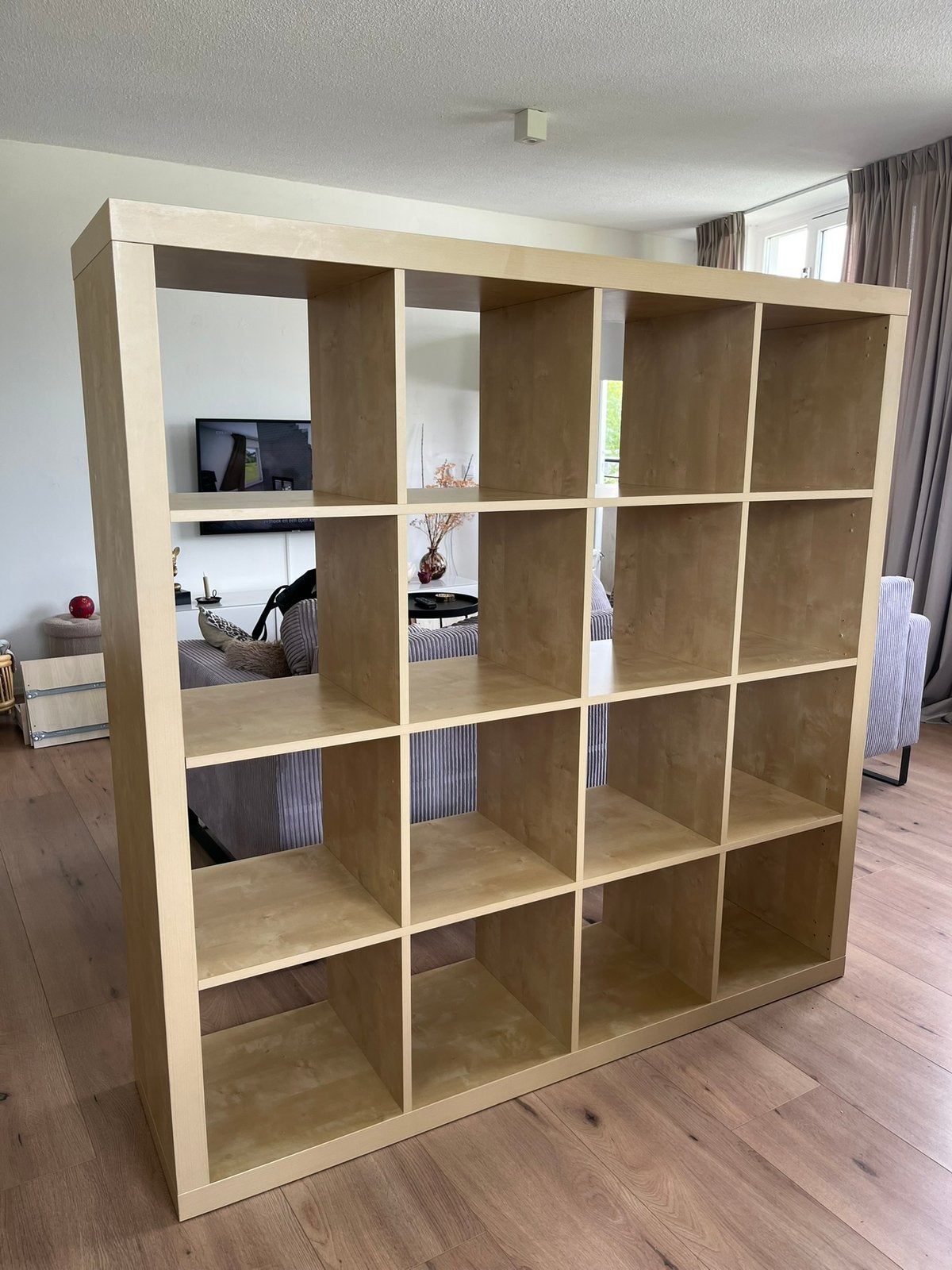 IKEA Kallax kast 147x147 cm (16 vakken) - eikeneffect, Ophalen, Met plank(en), Gebruikt, 100 tot 150 cm