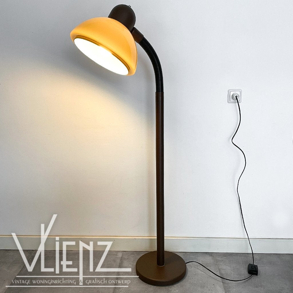 Vintage, Midcentury Herda vloerlamp, staande lamp kunststof, Ophalen, -, Vintage, retro, midcentury, design, -