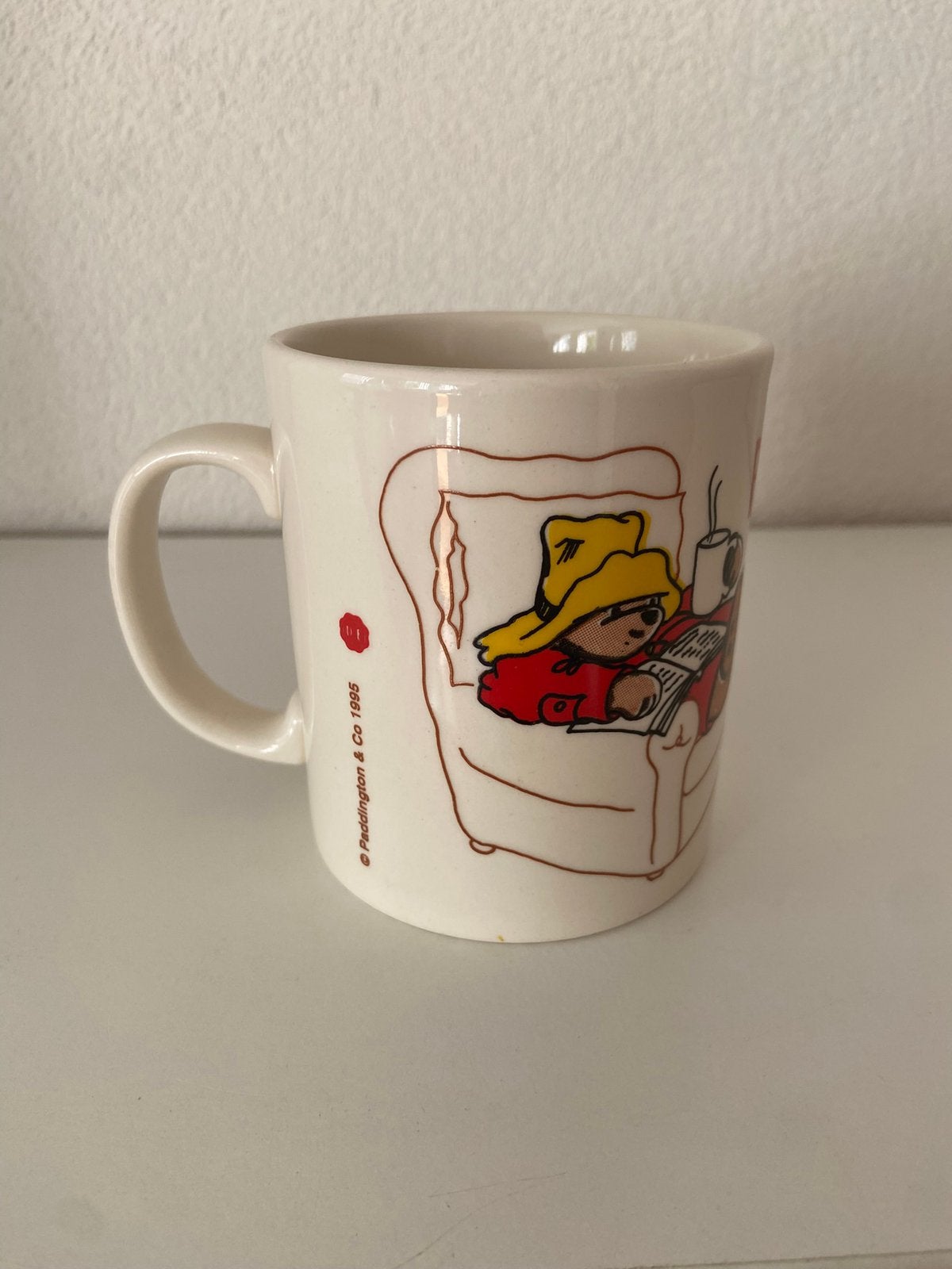 Vintage 90s Douwe Egberts Paddington Bear “Autumn” Mok, Gebruikt, Overige merken, Verzenden, Mok