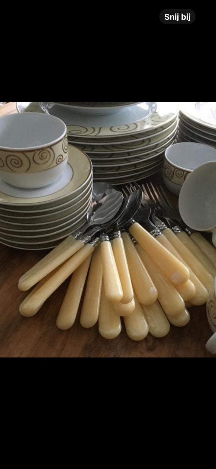 Servies, Ophalen