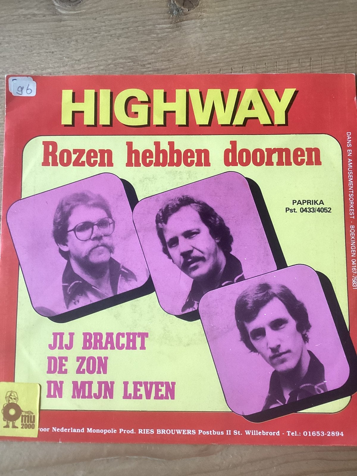 Highway - Rozen hebben doornen, Cd's en Dvd's, Ophalen of Verzenden, Zo goed als nieuw, Overige formaten, Nederlandstalig