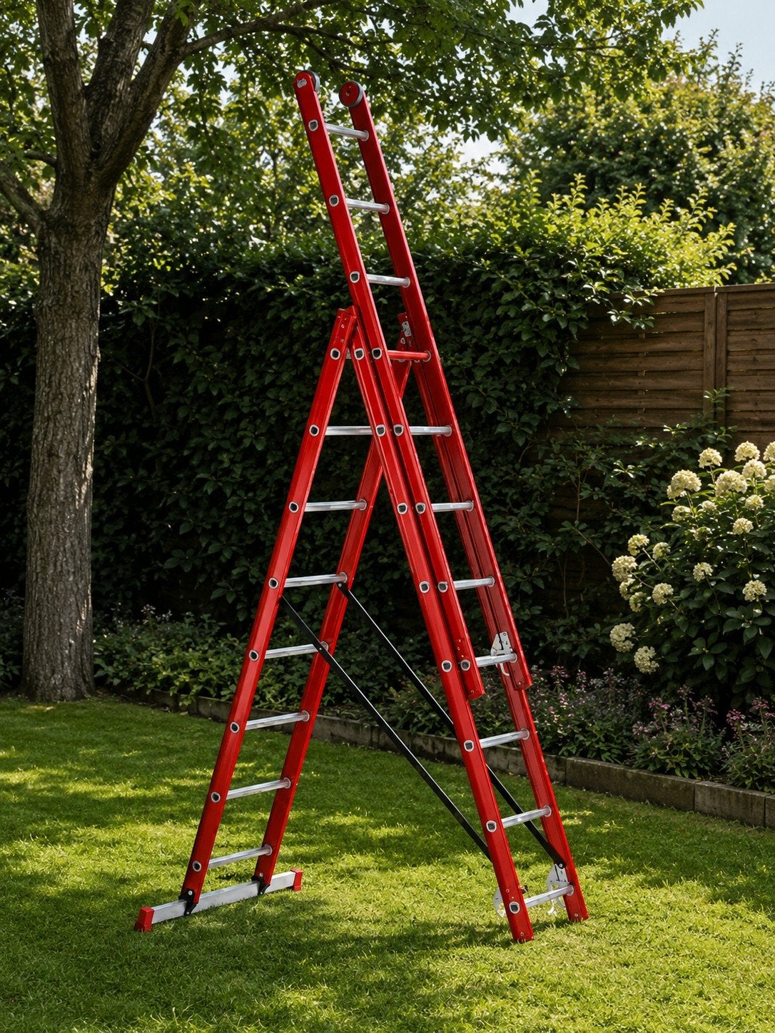 Altrex All Round reformladder AR 3058 (3x8 treden), Ophalen, Trap, Zo goed als nieuw, Opvouwbaar of Inschuifbaar