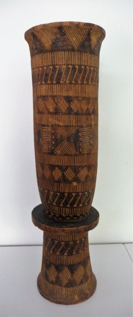 schitterende autenthieke voedselkoker Madagaskar 1977, Antiek en Kunst, Kunst | Niet-Westerse kunst, Hout, Ophalen of Verzenden
