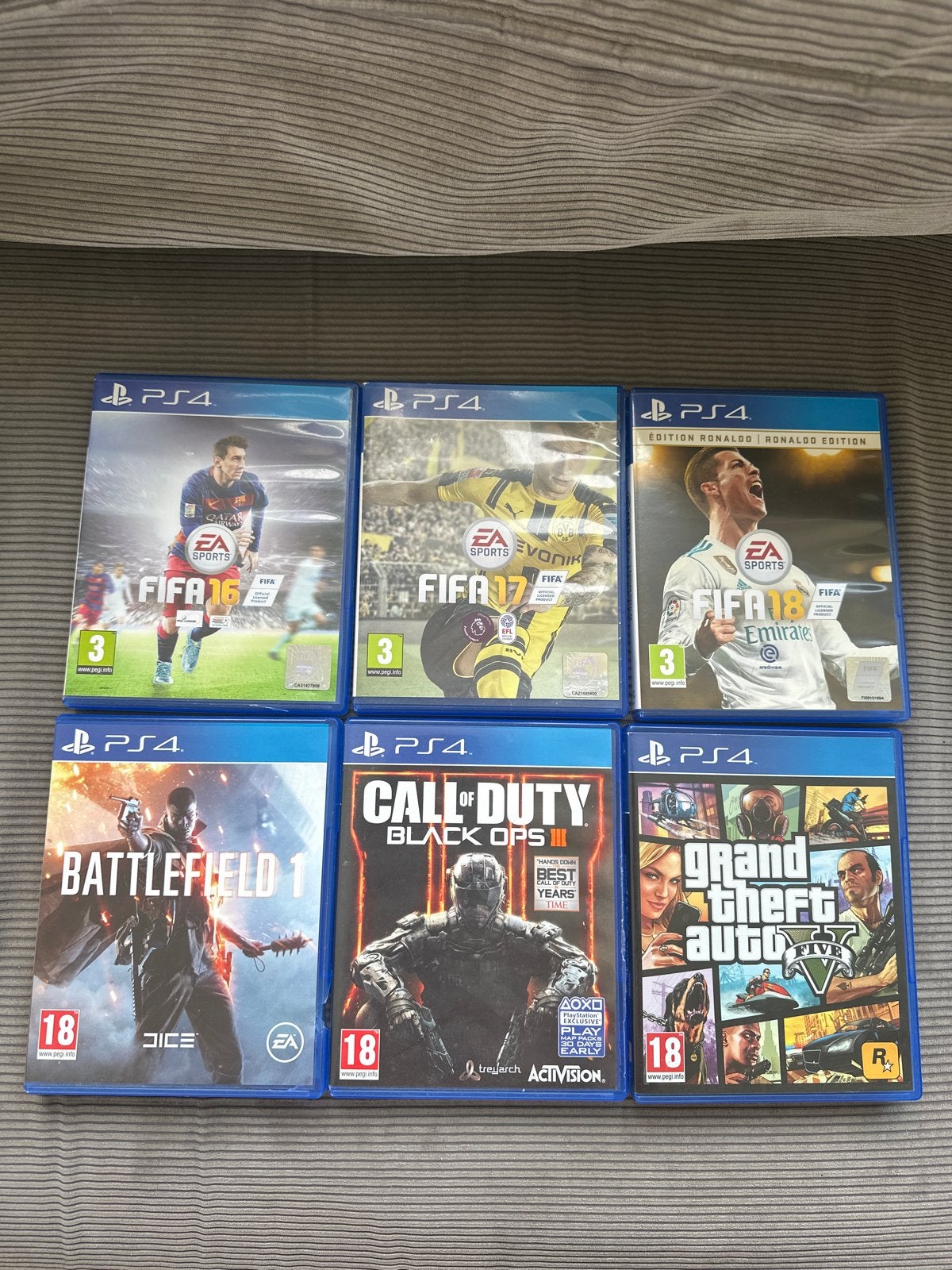 PS4 Games Bundel: FIFA, Call of Duty, Battlefield, GTA V, Spelcomputers en Games, Games | Sony PlayStation 4, Gebruikt, Vanaf 18 jaar