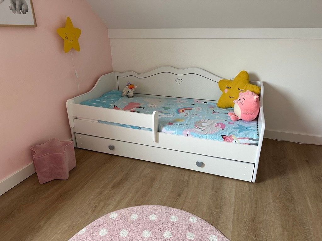 Kinderbed, Ophalen, 85 tot 100 cm, Gebruikt, Lattenbodem
