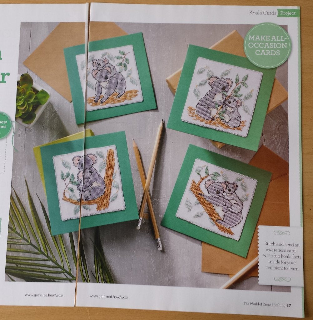4 x Koala met Jong Patronen - Engels, Patroon, Ophalen of Verzenden, Zo goed als nieuw, Nvt