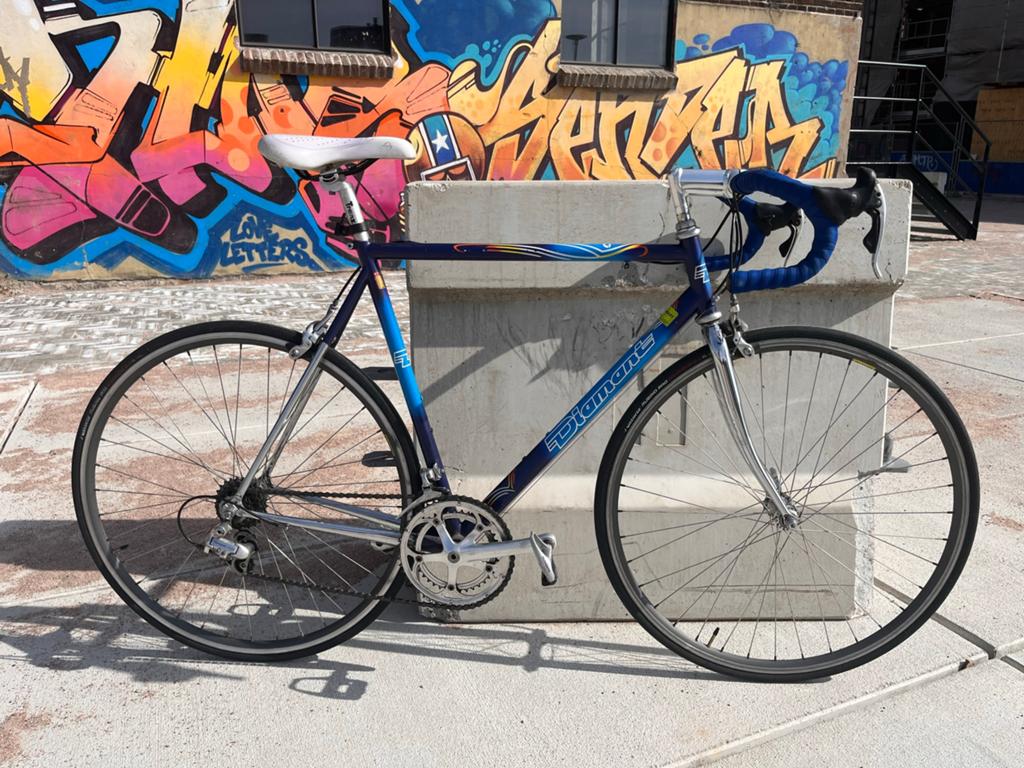 Retro Diamant racefiets 57 cm (opknapper), Gebruikt, Velgrem, 15 tot 20 versnellingen, 57 tot 61 cm