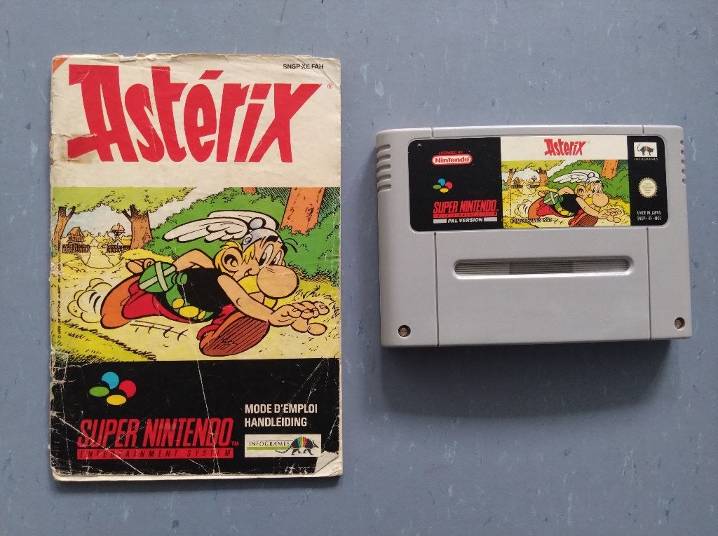 Asterix - Nintendo SNES PAL Game + handleiding, Spelcomputers en Games, Gebruikt, 1 speler, Ophalen of Verzenden, Platform