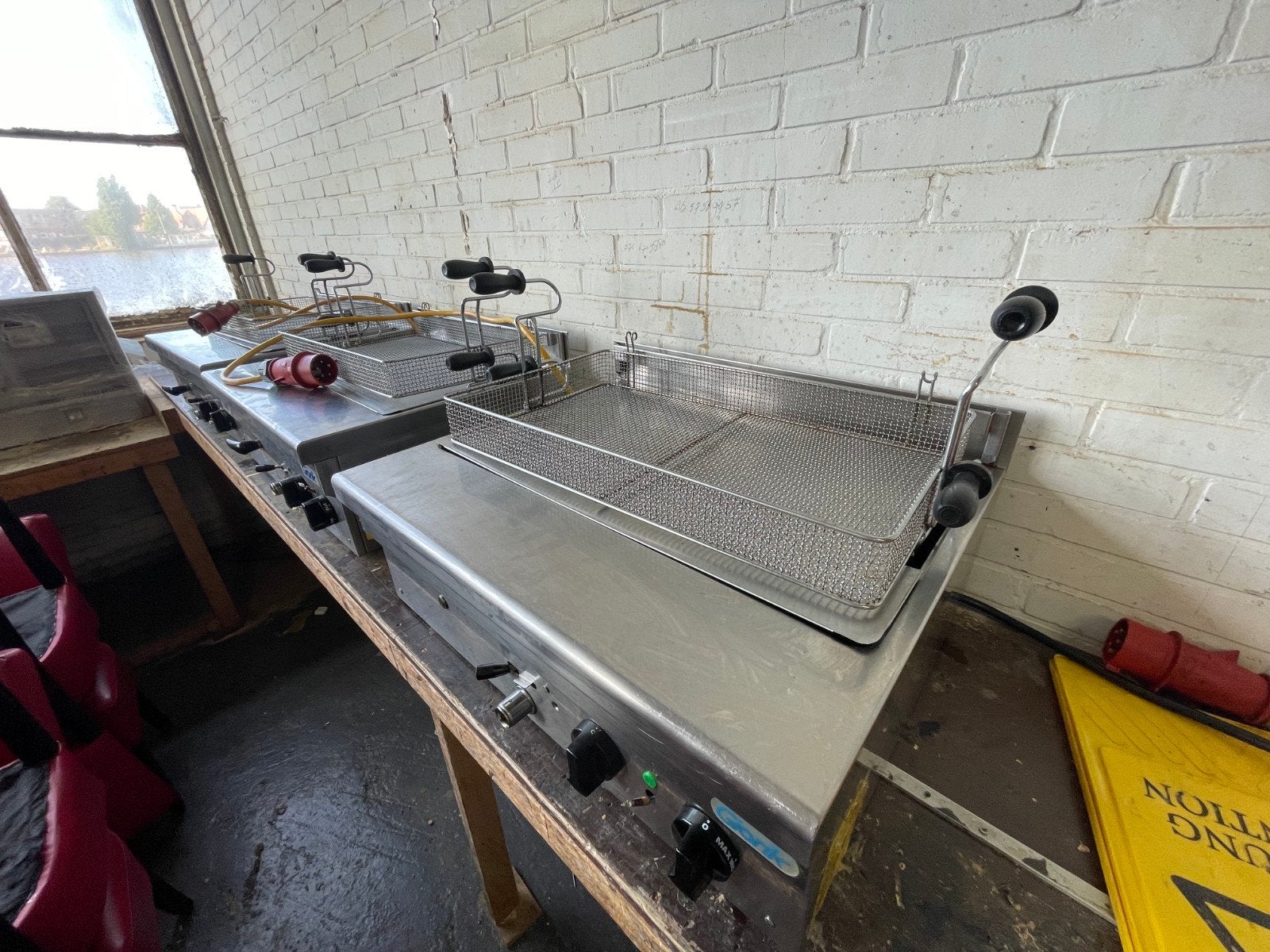 Giori friteuses - Professionele horeca friteuses, Ophalen of Verzenden, Gebruikt