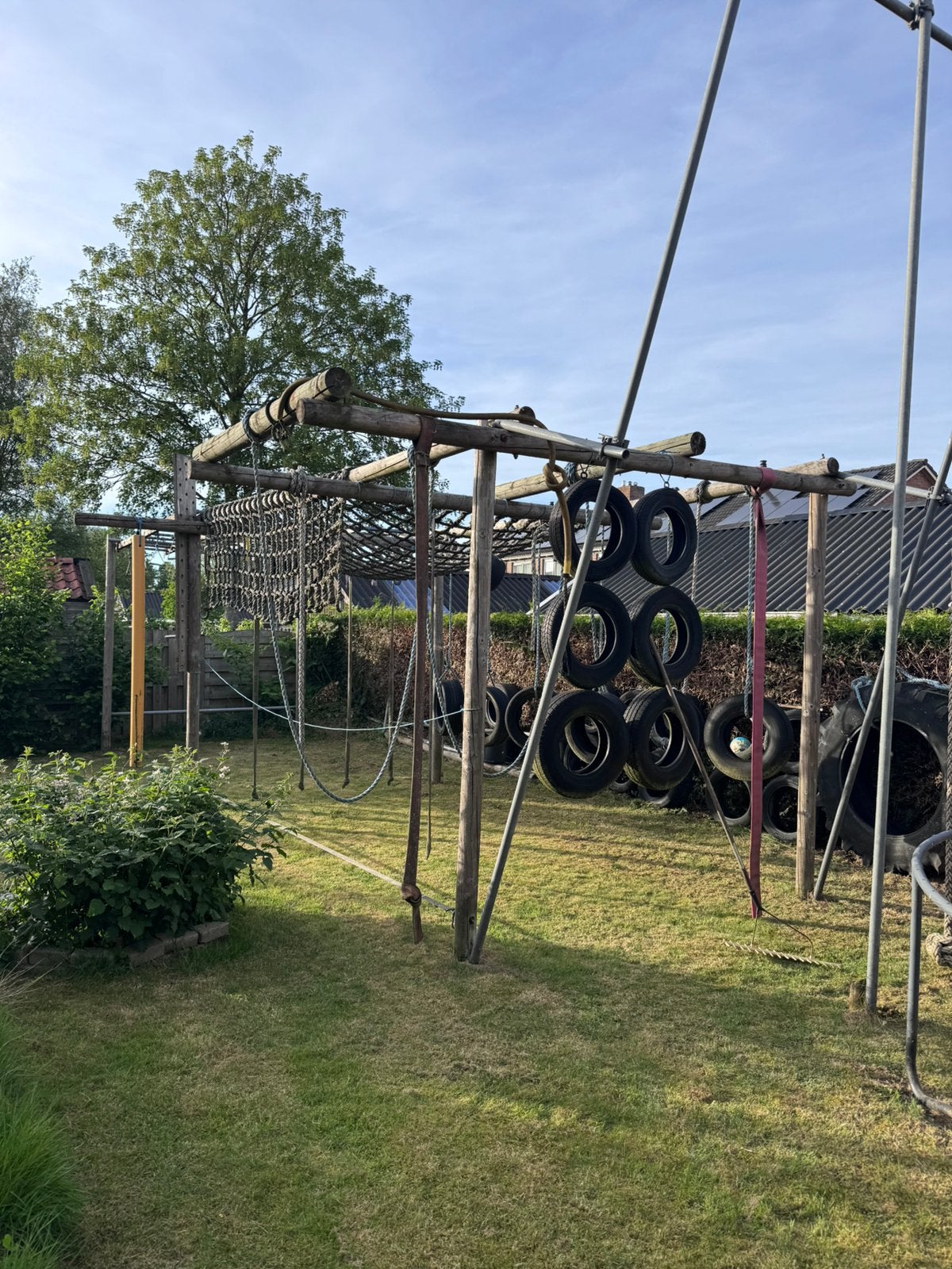 Compleet survival/obstakelparcours met veel extra materialen, Ophalen, Gebruikt, Klimsport-accessoire