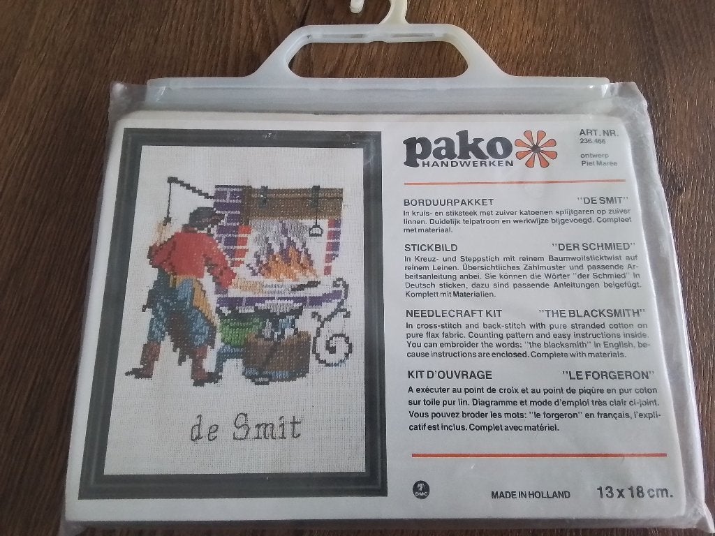Borduurpakket met lijst van de smit, Ophalen of Verzenden, Zo goed als nieuw, Handborduren, Borduurpakket