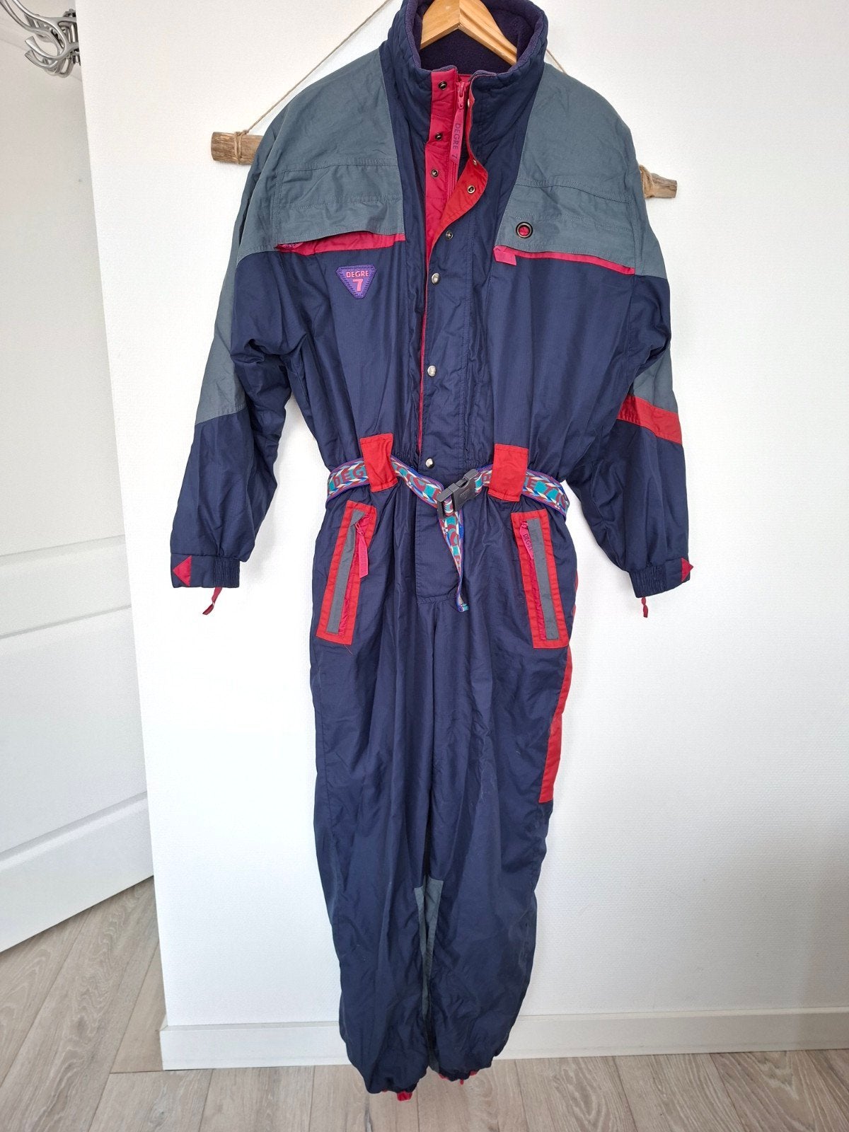 vintage skipak 56/XXL retro fout après-ski carnaval klunen, Ophalen of Verzenden, 160 tot 180 cm, Kleding, Overige merken